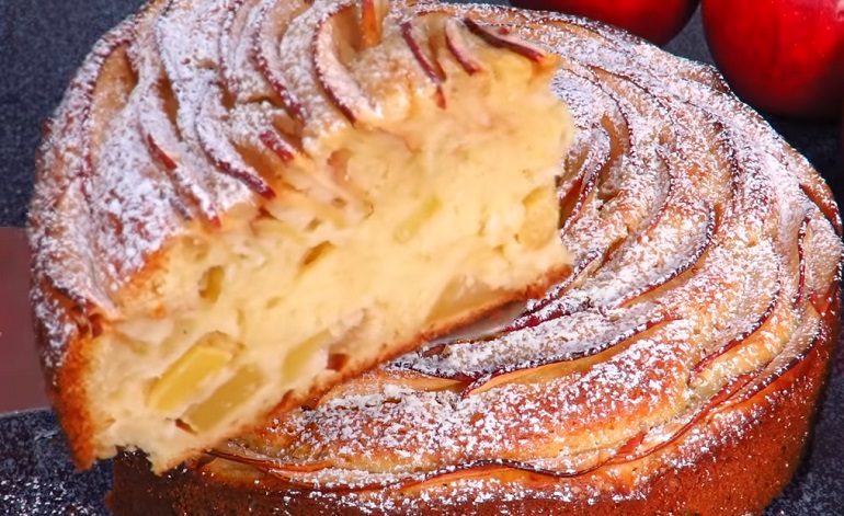 Яблочный пирог «Роза»: шикарная осенняя выпечка